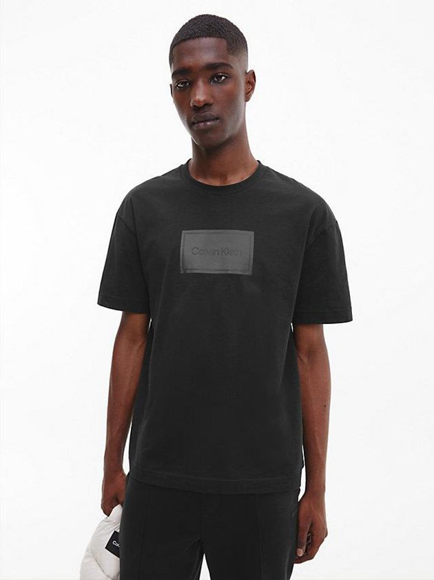 Calvin Klein USA Relaxed Logo Mens T-Shirt Black 8234706-UK